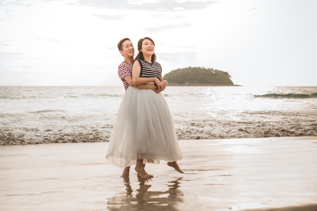 Engagement Photoshoot In Phuket At Phuket Old Town And Beach For Hong Kong Couple by Por  on OneThreeOneFour 31
