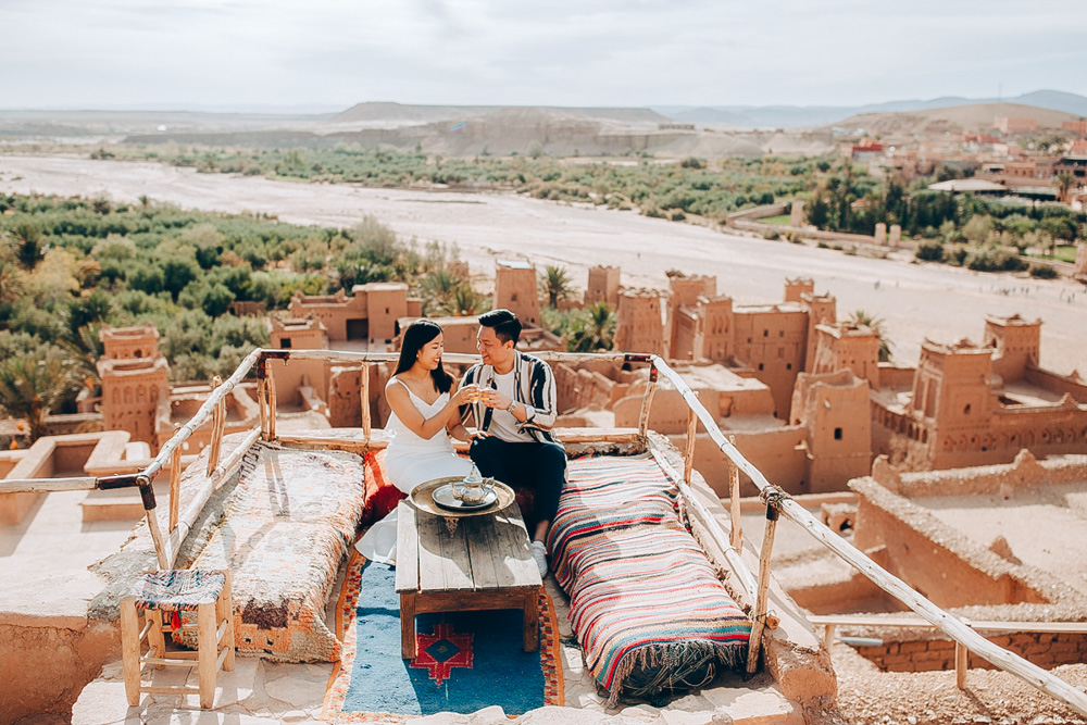 Morocco Pre-Wedding Photoshoot At Aït Benhaddou, Sahara Desert And Marrakech  by Rich on OneThreeOneFour 21