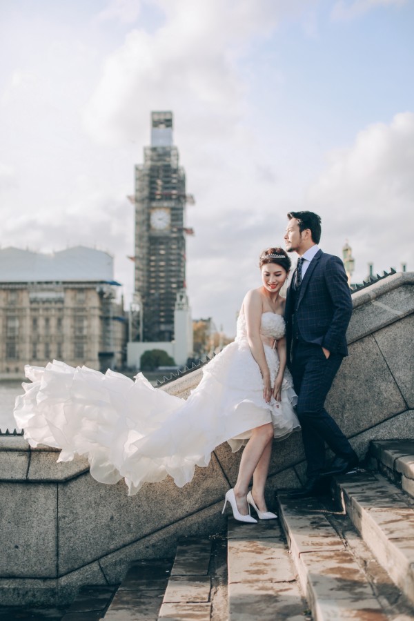 London Pre-Wedding Photoshoot At Big Ben, Millennium Bridge, Tower Bridge, Palace of Westminister and St.Paul Cathedral  by Dom on OneThreeOneFour 16