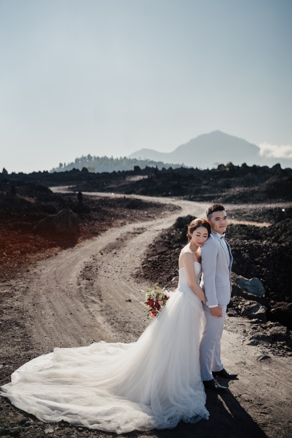 B&R: Pre-wedding photoshoot at Mount Batur Pinggan, Kintamani Lava Field, flower field and Mengening Beach by Hendra on OneThreeOneFour 10