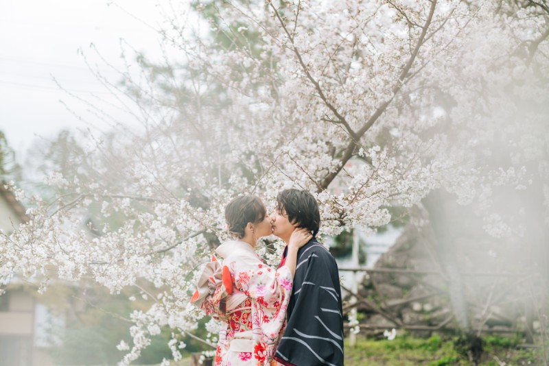 J&SJ: Kimono pre-wedding in Kyoto during popular cherry blossom season by Shu Hao on OneThreeOneFour 8
