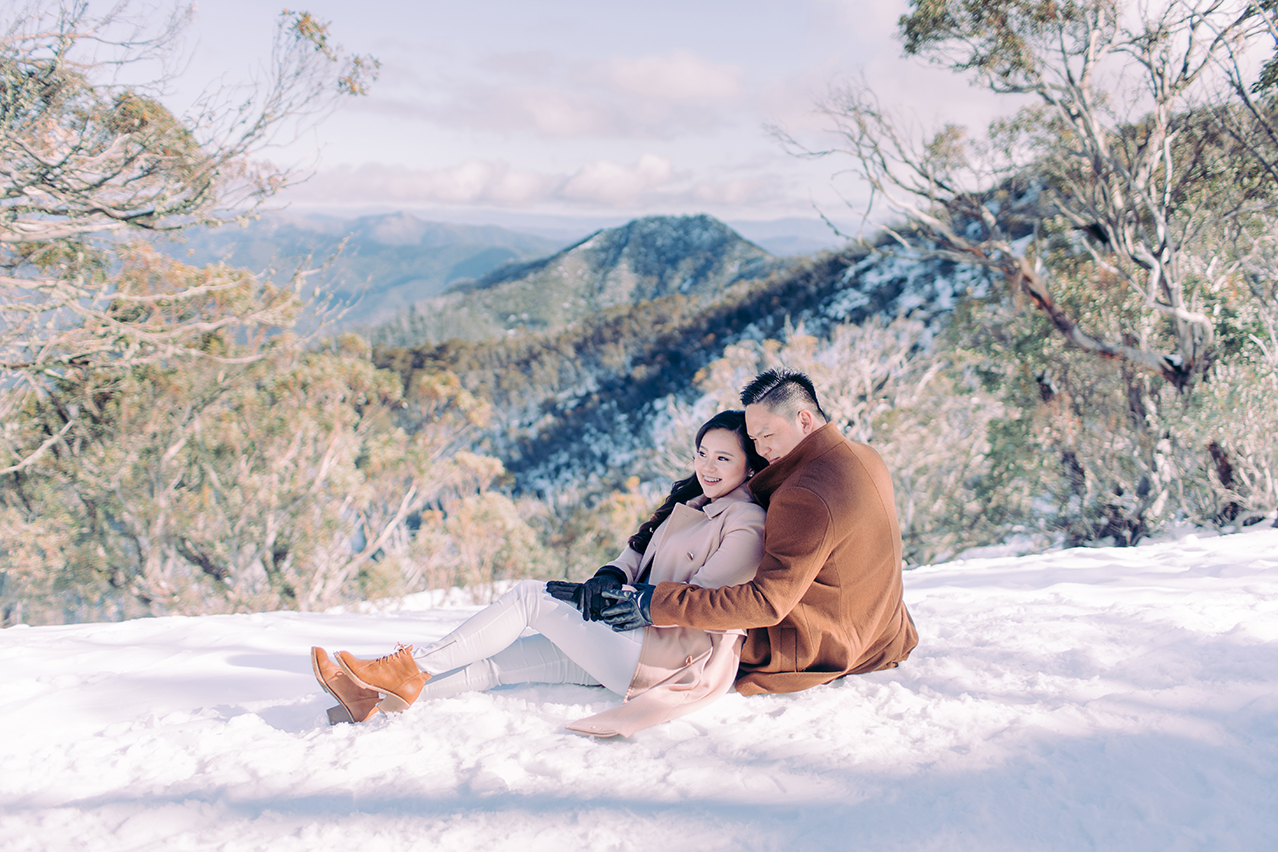 Winter Pre-Wedding Photoshoot with Huskies in Melbourne  by Freddie on OneThreeOneFour 11