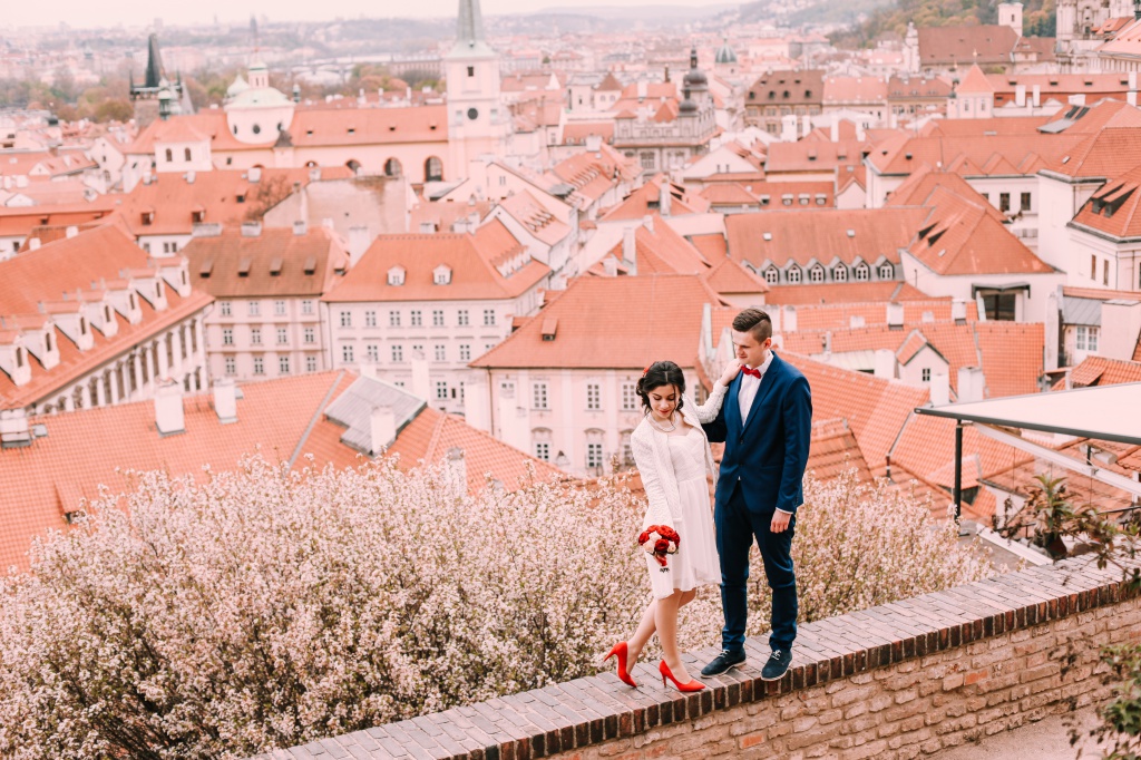 Prague Pre-Wedding Photography At Garden Of The Ramparts In Spring  by Vickie on OneThreeOneFour 11