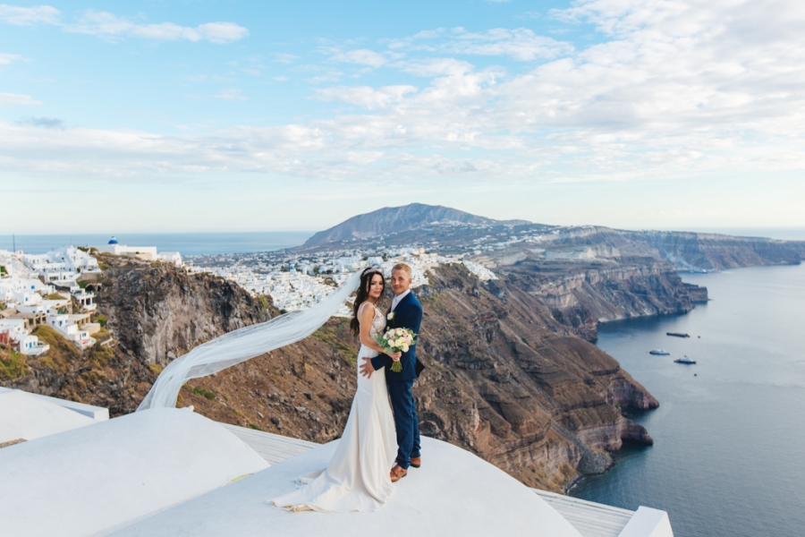 Santorini Couple Elopement And Engagement Photoshoot  by Nabi on OneThreeOneFour 9