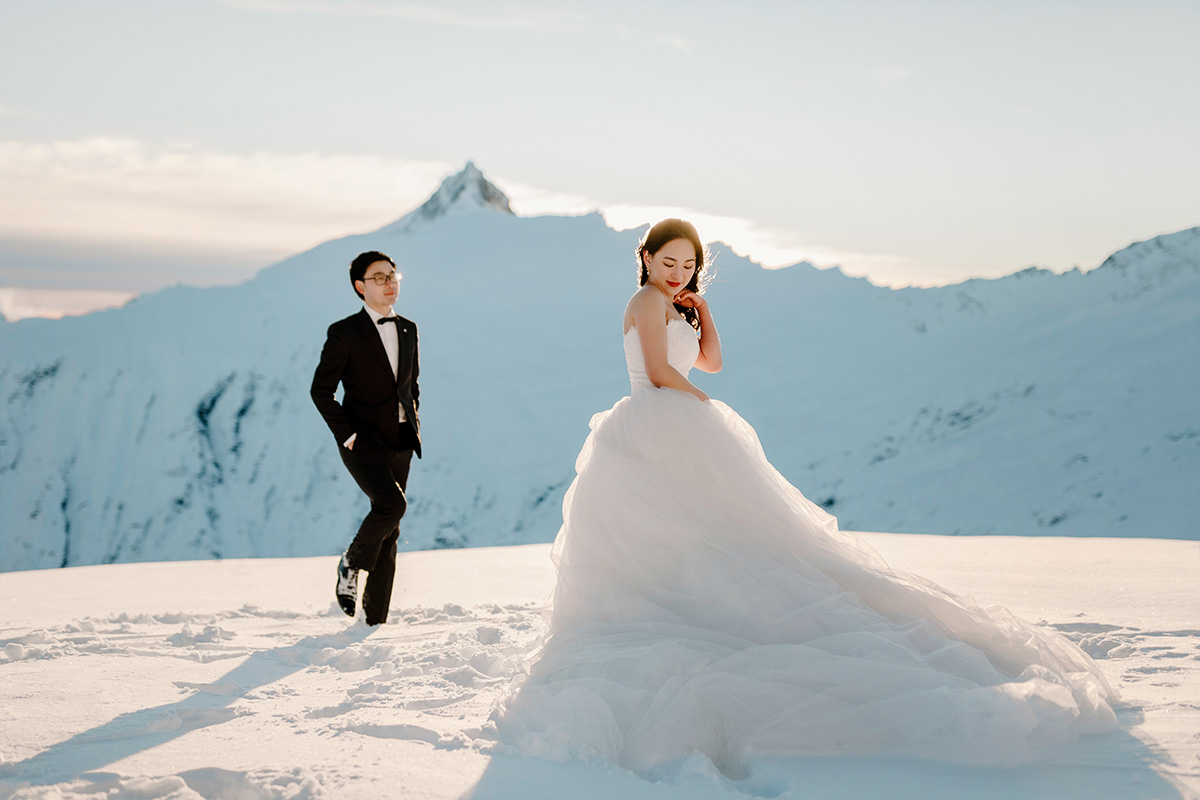 New Zealand Snow Mountains and Glaciers Pre-Wedding Photoshoot by Fei on OneThreeOneFour 15