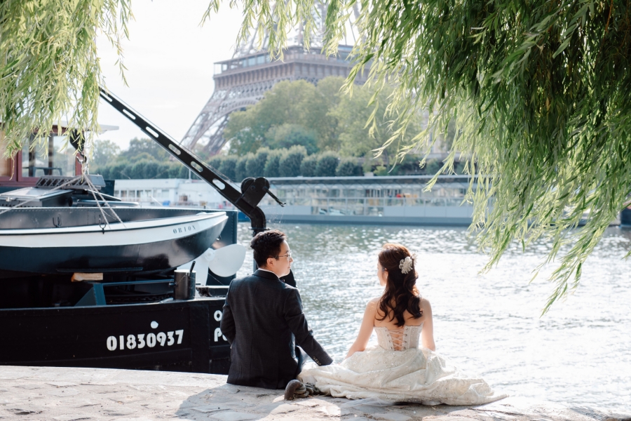 Parisian Elegance: Steven & Diana's Love Story at the Eiffel Tower, Palais Royal, Jardins Du Royal, Avenue de Camoens, and More by Arnel on OneThreeOneFour 6