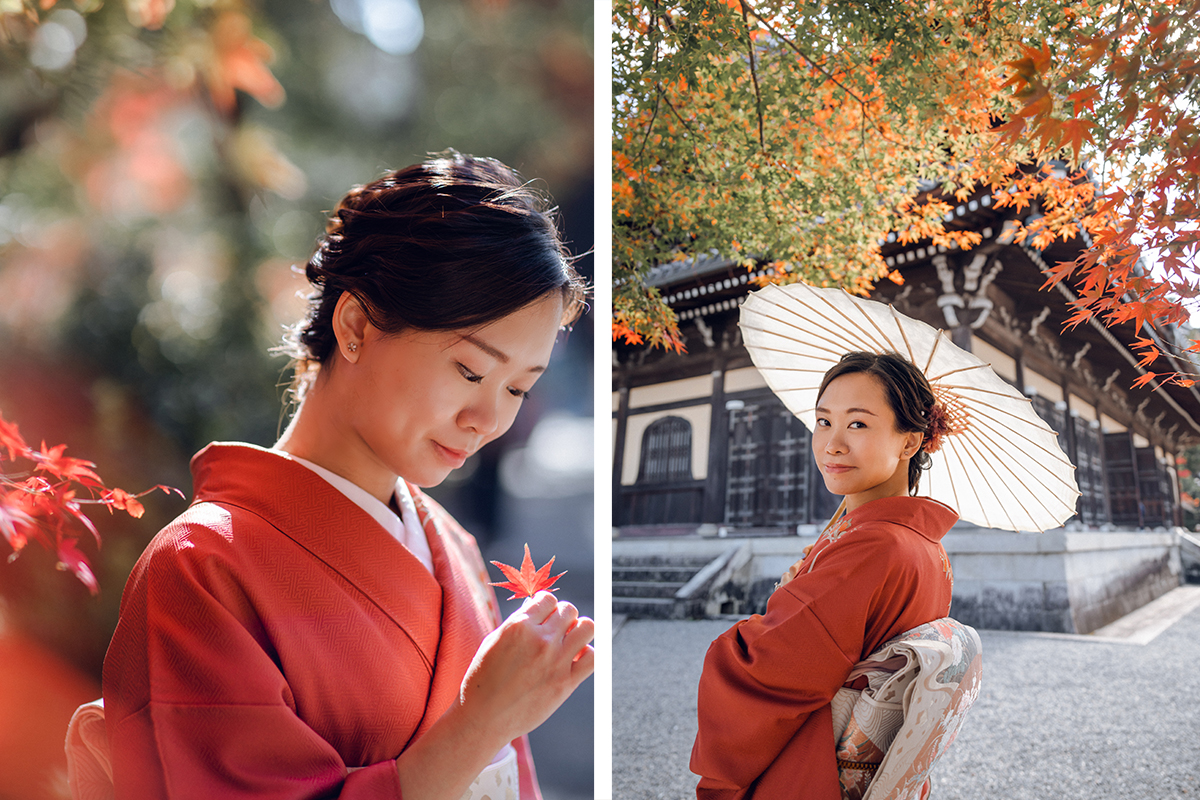 Japan Kyoto Autumn Kimono Shoot at Gion Shrine by Kinosaki on OneThreeOneFour 7