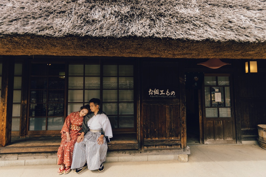 Japan Tokyo Pre-Wedding Photoshoot At Traditional Japanese Village And Mount Fuji  by Lenham  on OneThreeOneFour 4