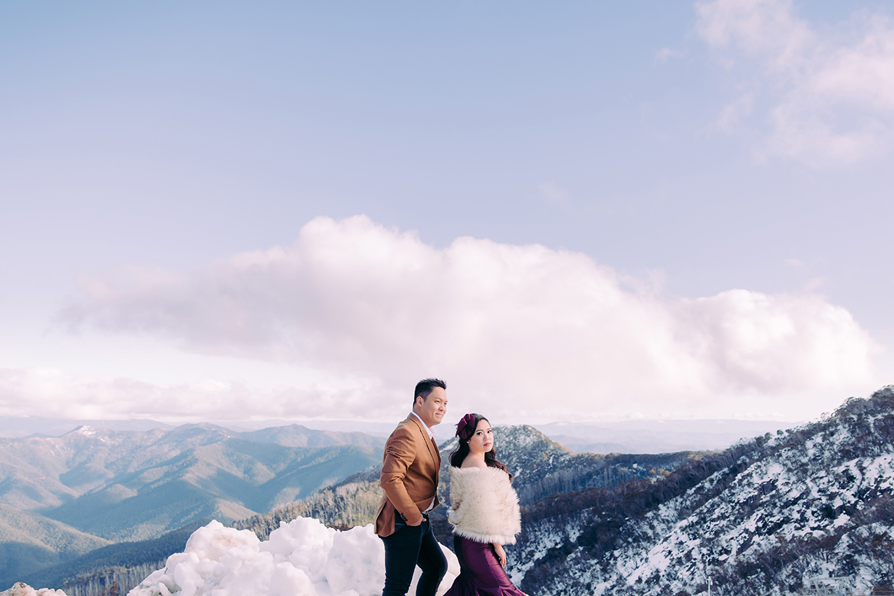 Winter Pre-Wedding Photoshoot with Huskies in Melbourne  by Freddie on OneThreeOneFour 6