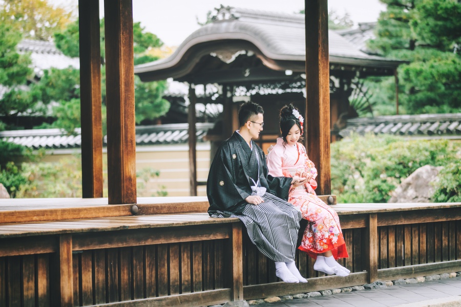 Kyoto Kimono Photoshoot At Shosei-en Garden and Kennin-Ji Temple, Gion District  by Shu Hao  on OneThreeOneFour 4