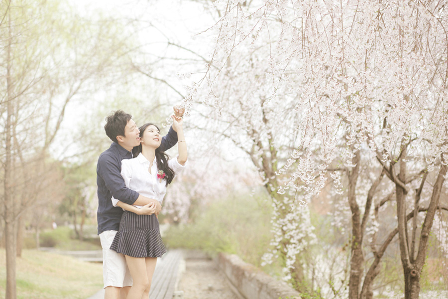 Korea Cherry Blossom Photoshoot At Seonyundo Park  by Junghoon on OneThreeOneFour 8