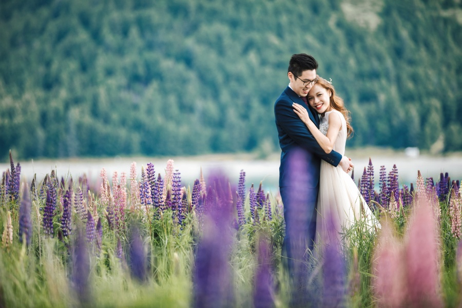 R&M: New Zealand Summer Pre-wedding Photoshoot with Yellow Lupins by Fei on OneThreeOneFour 18