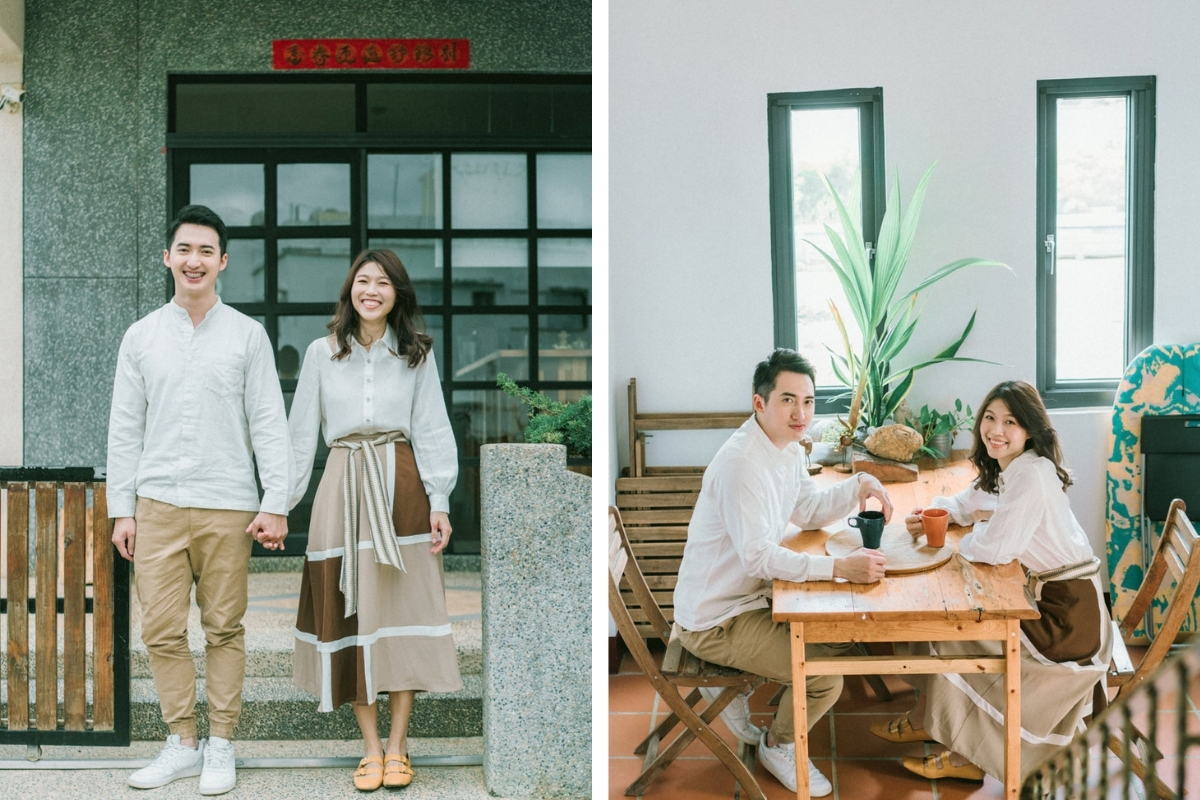 Taiwan Pre-Wedding Photoshoot Cafe Pier Lighthouse Countryside Street Beach by  on OneThreeOneFour 4