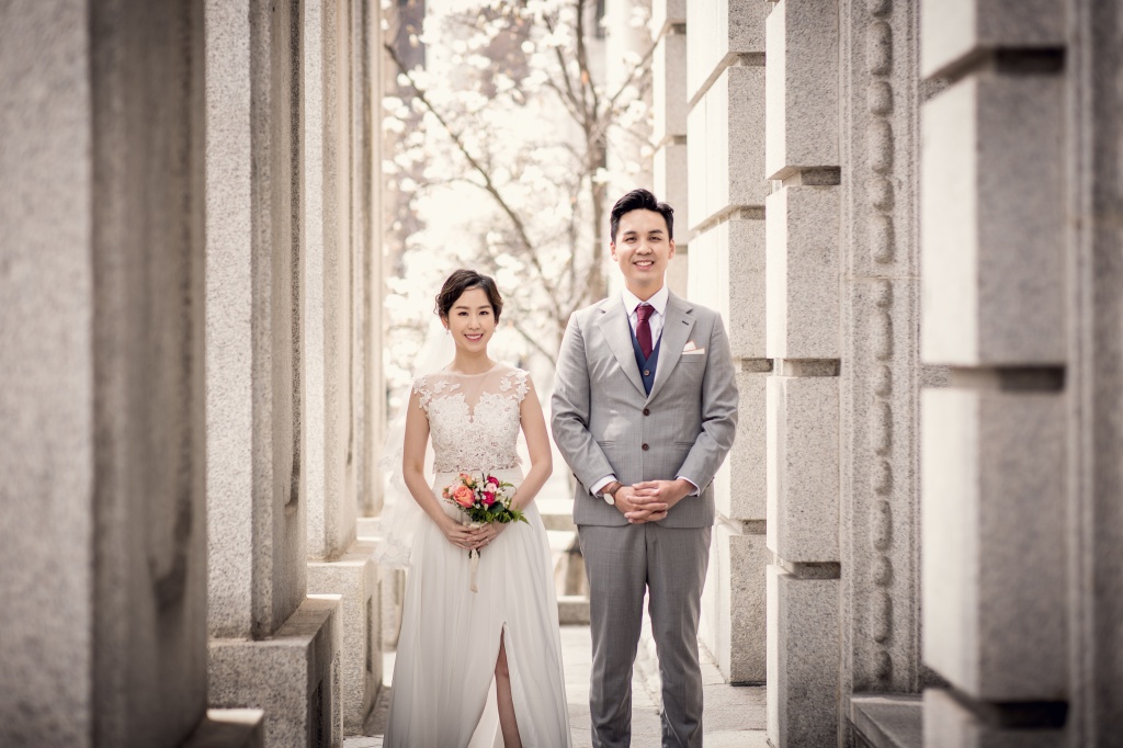 Korea Outdoor Pre-Wedding Photoshoot At Kyunghee University  by Junghoon on OneThreeOneFour 5