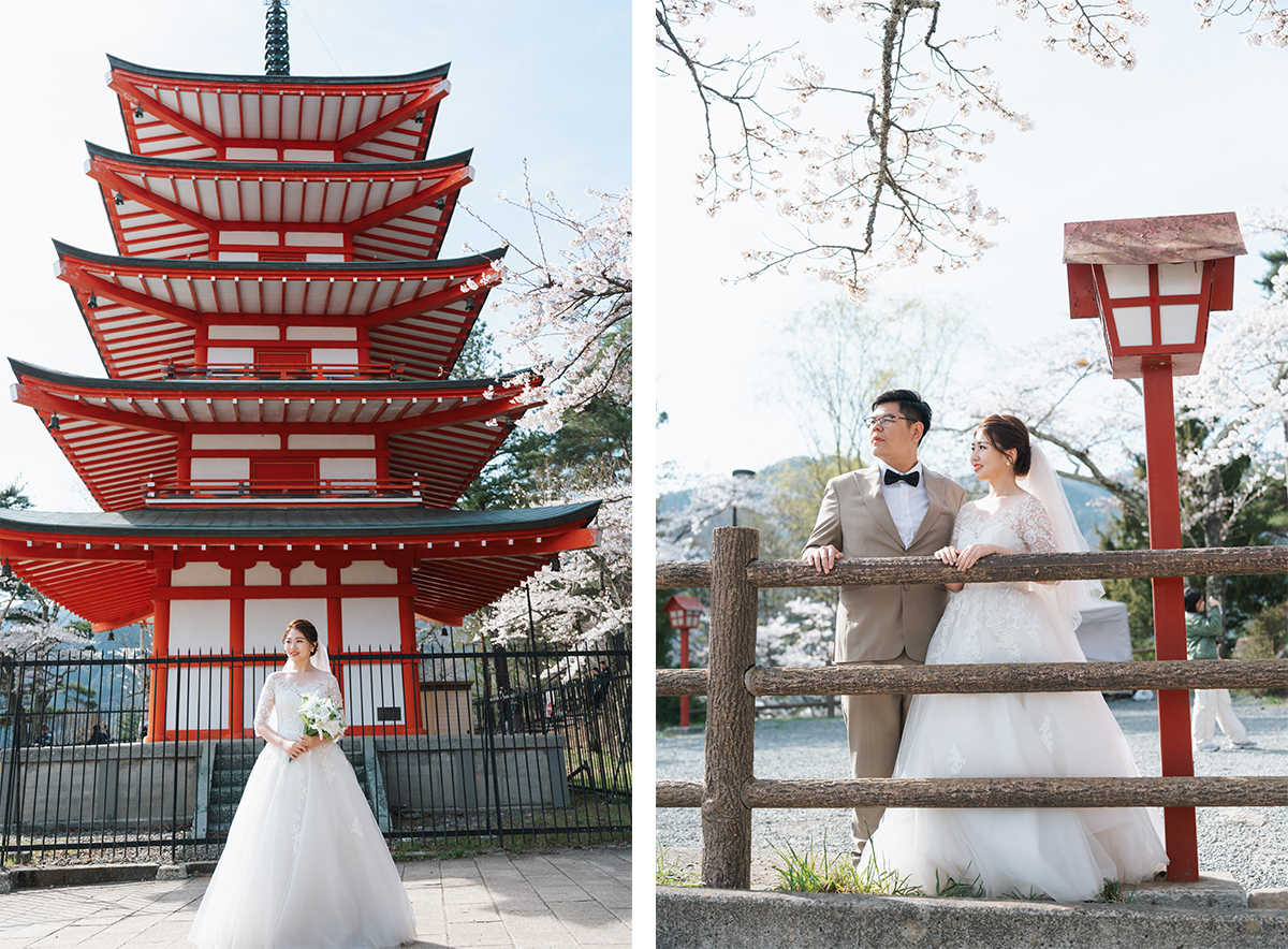 Sakura Prewedding Photoshoot Amidst Mt. Fuji and Tokyo's Full Bloom by Dahe on OneThreeOneFour 17