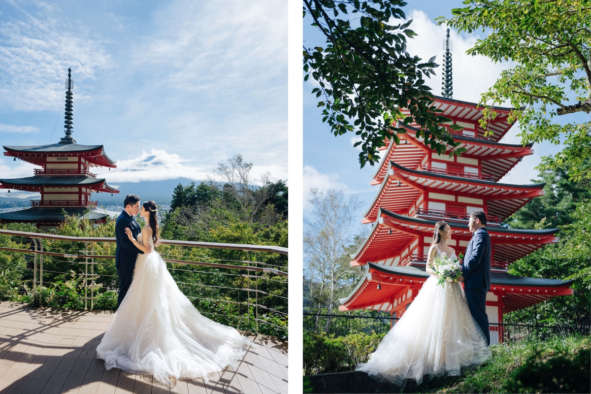 Tokyo Pre-Wedding Photoshoot with Asakusa Temple, Chureito Pagoda, Oishi Park, and Shibuya. by Dahe on OneThreeOneFour 5