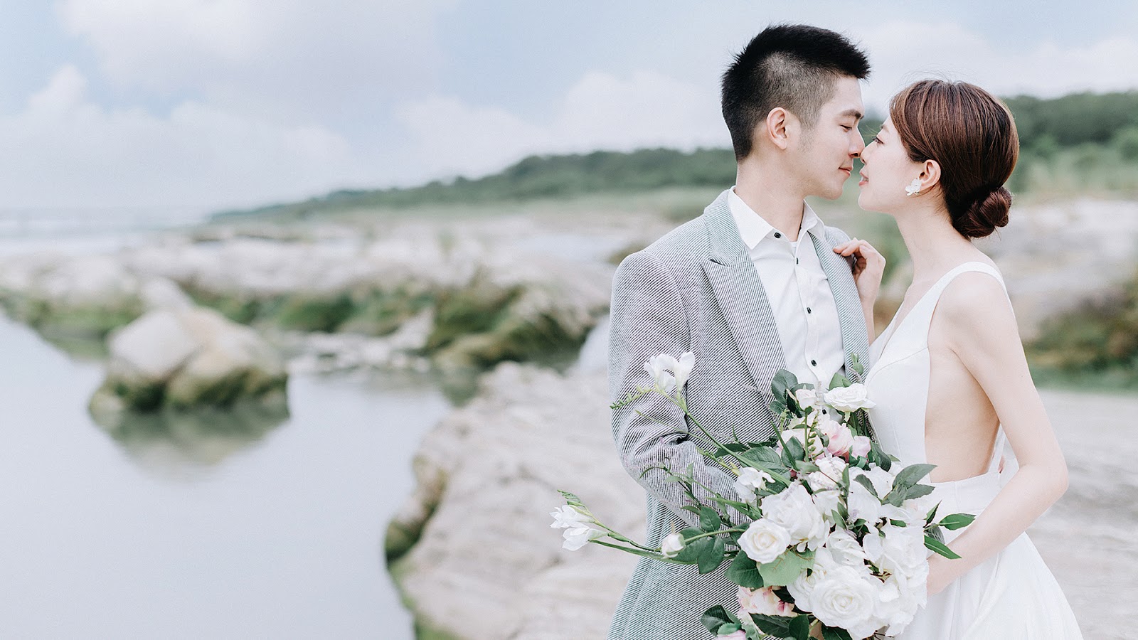 Taiwan Pre-Wedding Photoshoot And Elopement At Wild Rocky Fields  by Andy on OneThreeOneFour 12