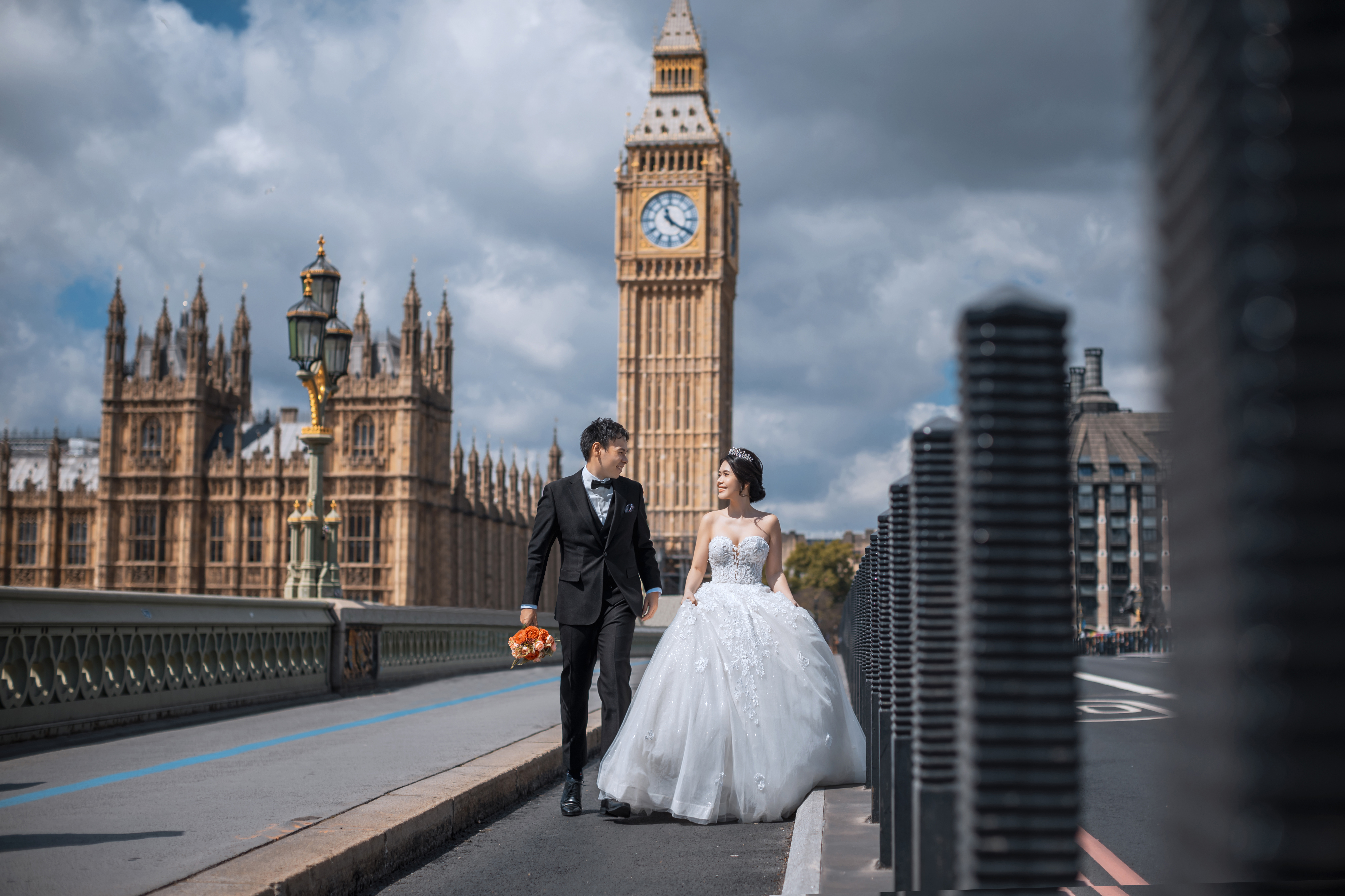 London Pre-Wedding Photoshoot At Big Ben, Palace of Westminster, Millennium Bridge  by Dom on OneThreeOneFour 7