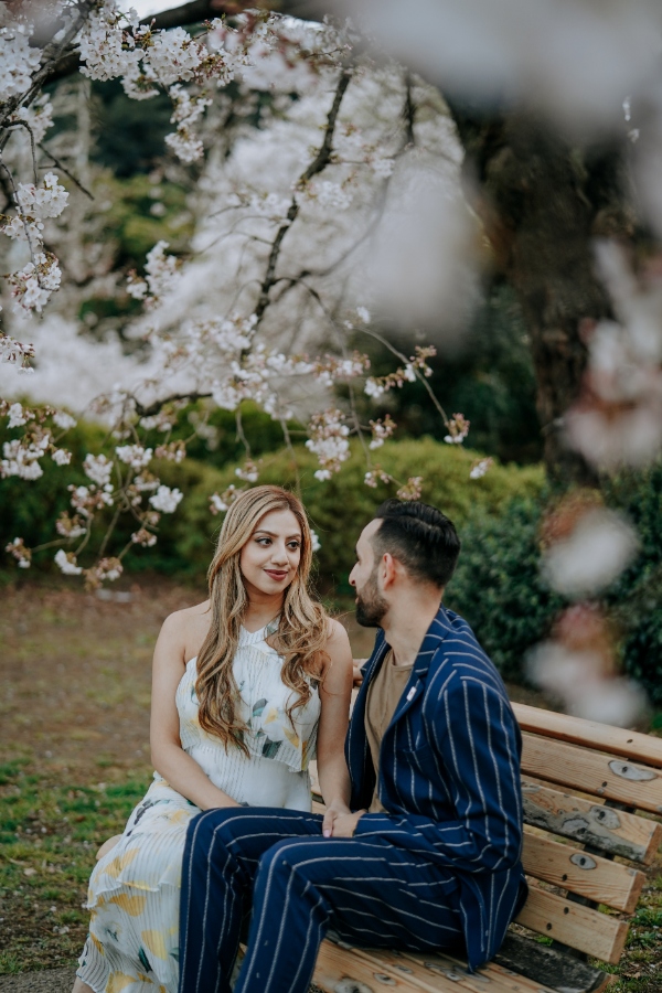 US Couple's Proposal in Tokyo Under Cherry Blossom Trees by Ghita on OneThreeOneFour 12