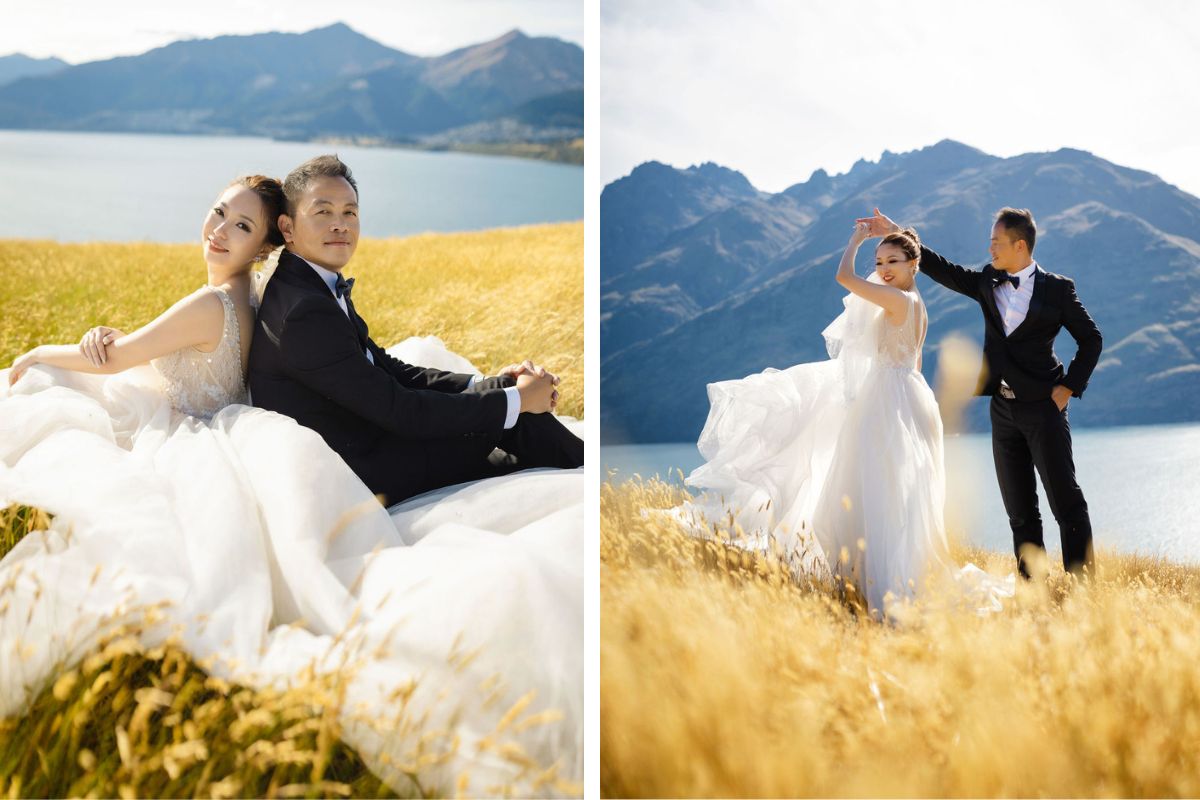 新西蘭婚纱拍攝 - 在科羅曼德峯、斯基珀斯峽谷和夏日羽扇豆的特卡波湖 by Fei on OneThreeOneFour 23