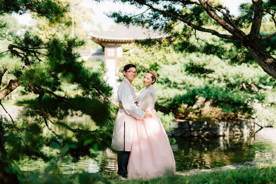J&A: Korea Hanbok Pre-wedding Photoshoot At Namsangol Hanok Village by Jungyeol on OneThreeOneFour 12