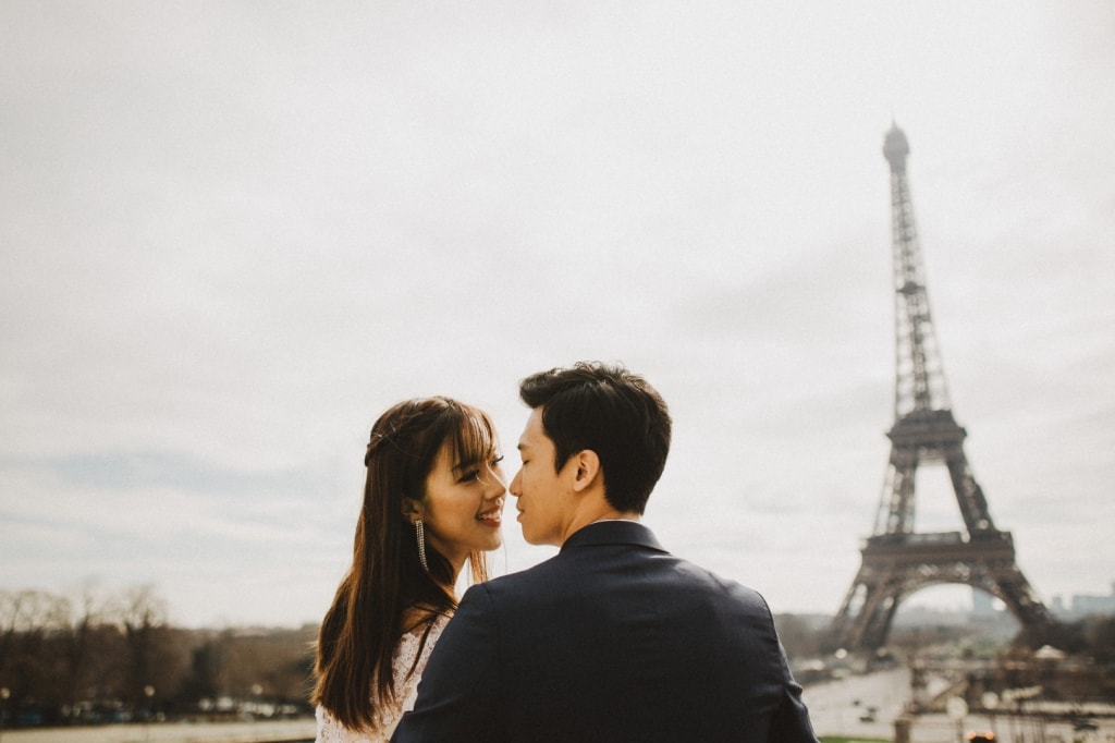 Paris Pre-Wedding Photoshoot for Singapore Couple Around The Eiffel Tower  by LT on OneThreeOneFour 29