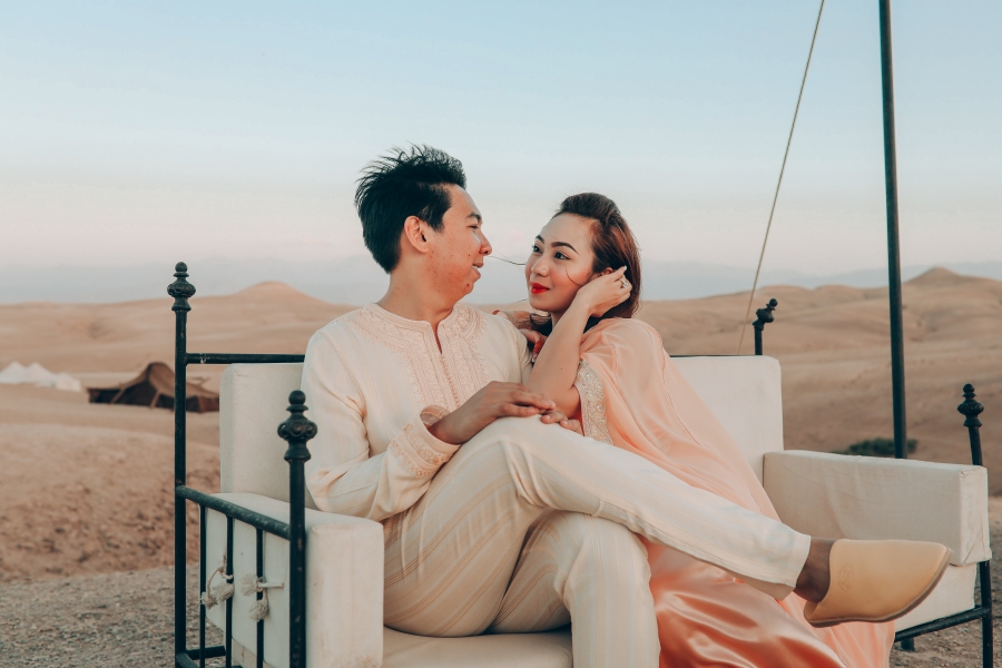 Morocco Surprise Proposal And Casual Couple Photoshoot At Agafay Desert by AW on OneThreeOneFour 24