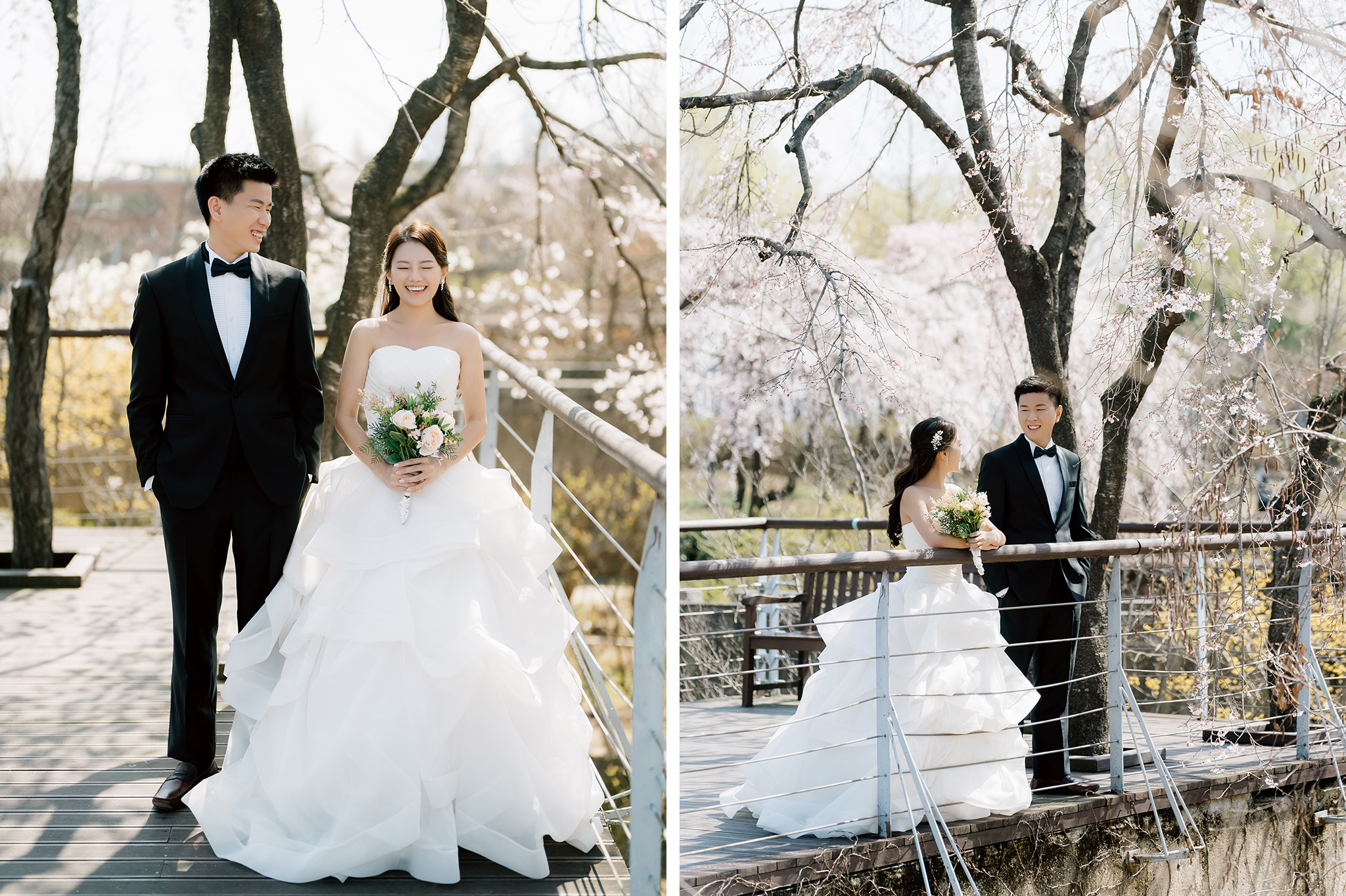 韓國首爾櫻花季婚紗拍攝 仙遊島公園和南山谷韓屋村 by Jungyeol on OneThreeOneFour 1