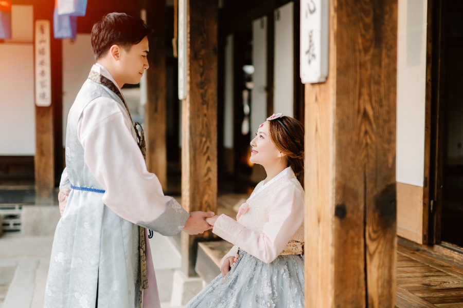 C&J: Korea Spring Pre-wedding Photoshoot with Hanbok at Namsangol Hanok Village and Nami Island by Jungyeol on OneThreeOneFour 8