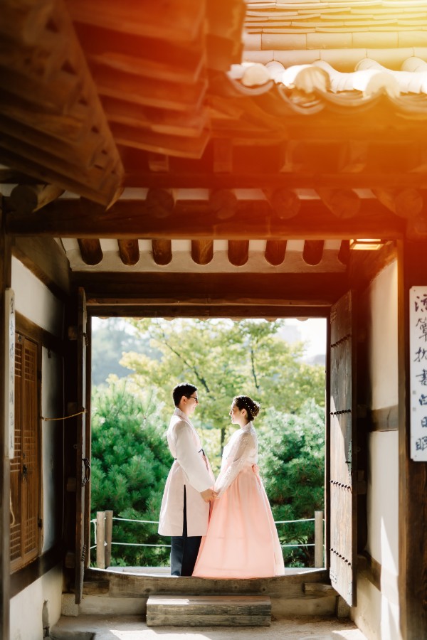 J&A: Korea Hanbok Pre-wedding Photoshoot At Namsangol Hanok Village by Jungyeol on OneThreeOneFour 14