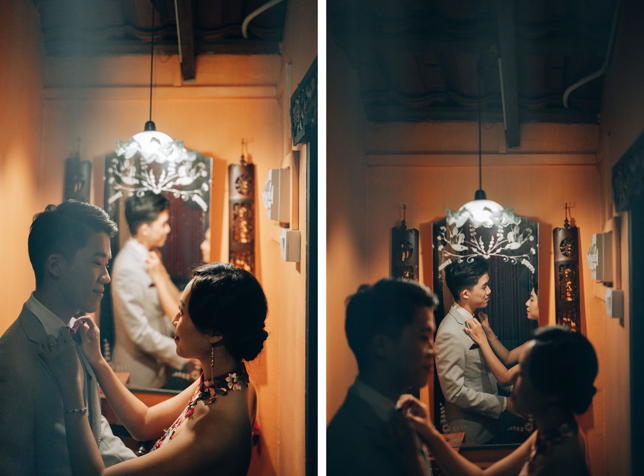 Oriental-inspired Cheongsam Pre-Wedding Photoshoot in Singapore by Michael on OneThreeOneFour 7