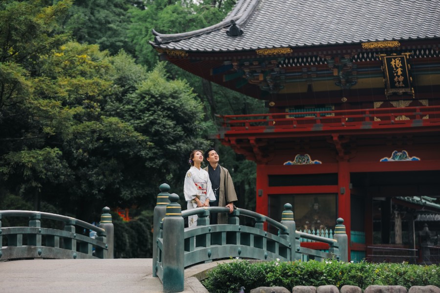 C&WM: pre-wedding in Tokyo city with torii gates at Nezu shrine by Lenham on OneThreeOneFour 9